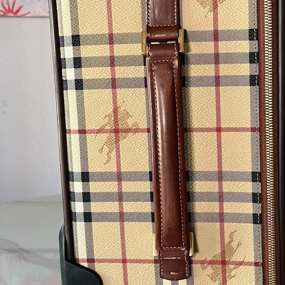 Burberry Haymarket Check Vintage Suitcase